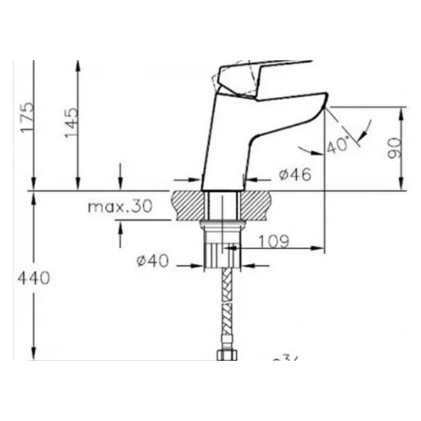 Punto Misto A41178 Lavabo Bataryası - Görsel 5