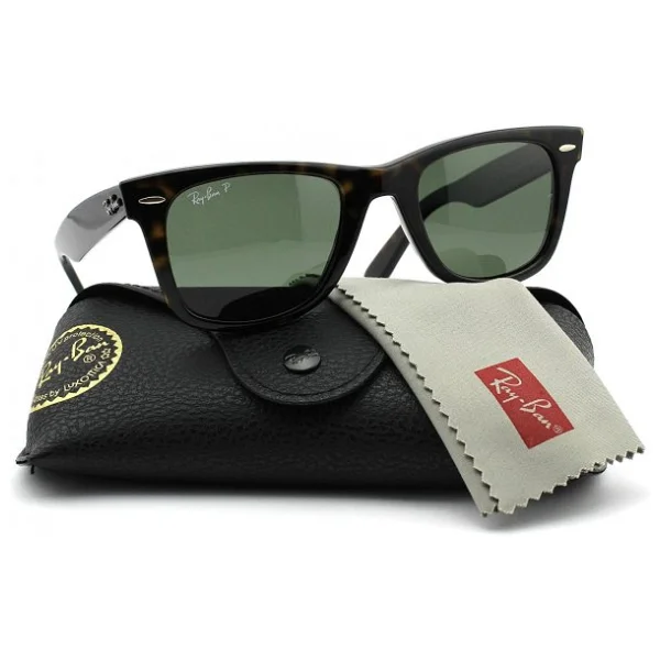 Ray-Ban Wayfarer 2140 902/58 Tortoise-Green Polarize Güneş Gözlüğü - Görsel 5