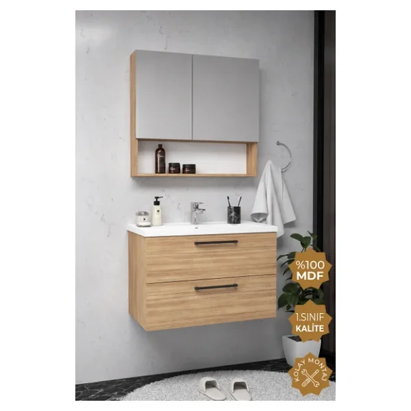 Teta Home Batum 80 Cm Banyo Dolabı Seti - Görsel 3