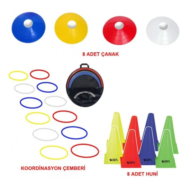Avessa 28li Antrenman Set Canak 8li Huni 8li Koordinasyon Cemberi 12li - Görsel 3