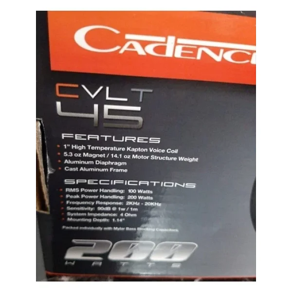 Cadence Cvlt 45 Tweeter - Görsel 3