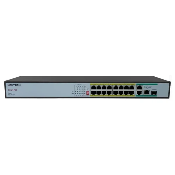 Neutron Nt-Ps16-260 16 Port 10/100 Mbps Poe Switch - Görsel 6