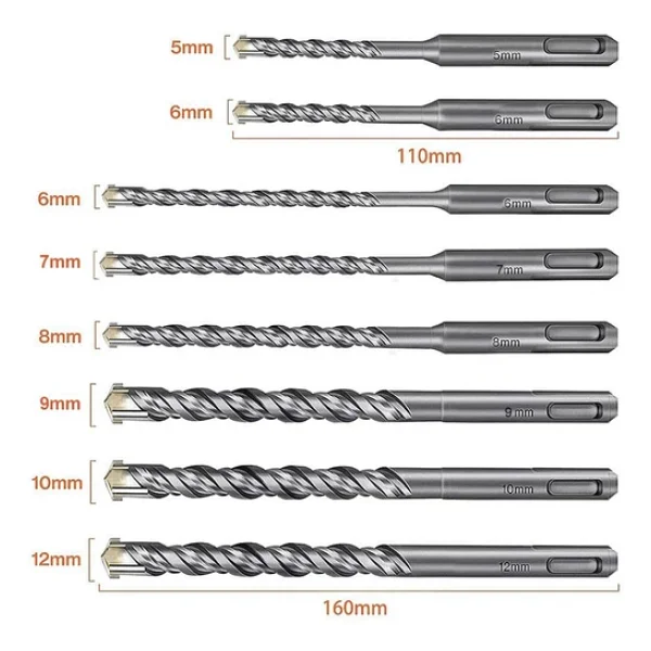 Cat Da03901 10 Parça Tungsten Karbür Sds-Plus Beton Matkap Uç Seti - Görsel 5