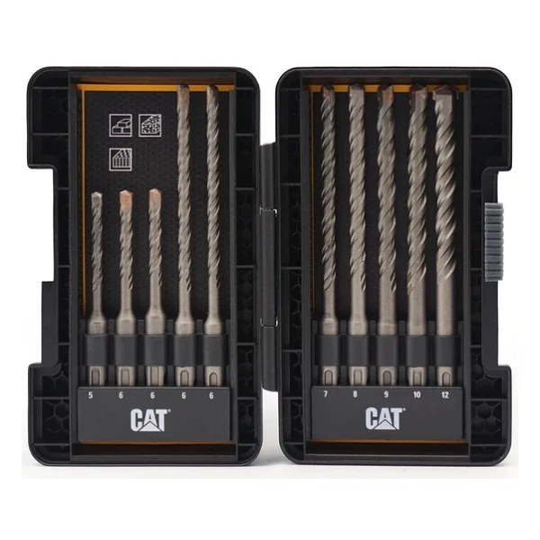 Cat Da03901 10 Parça Tungsten Karbür Sds-Plus Beton Matkap Uç Seti - Görsel 4