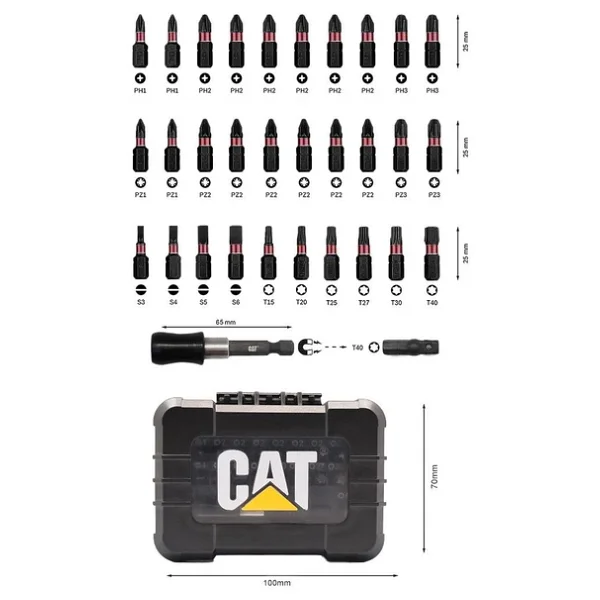 Cat Da01901 32 Parça Vidalama Ucu Seti - Görsel 5