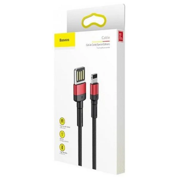 Baseus Cafule Siyah 1 M USB To Lightning Şarj Kablosu - Görsel 5