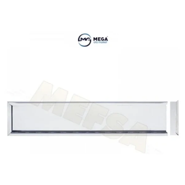 Paslanmaz Krom Metal Plakalık 52.7cm X 11.5cm 2 Adet - Görsel 5