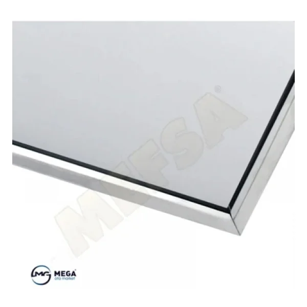 Paslanmaz Krom Metal Plakalık 52.7cm X 11.5cm 2 Adet - Görsel 4