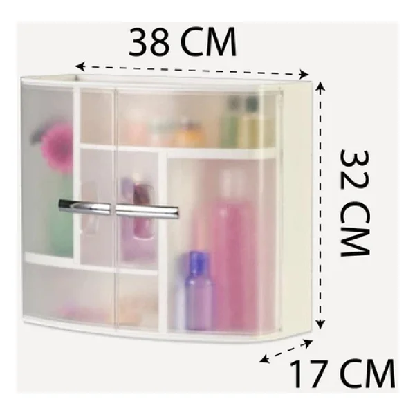 Primanova 084 Banyo Ve Ecza Dolabı Naturel Kapaklı - Görsel 5