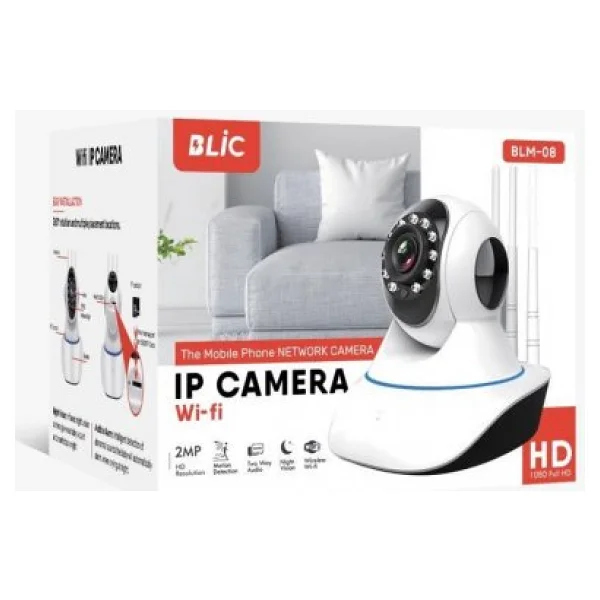 Blic Blm-08 2 Mp 360 Derece Gece Görüşlü Ip Wi-Fi Güvenlik Kamerası - Görsel 6
