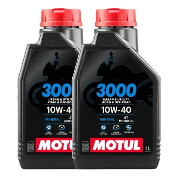 Motul 3000 10w-40 4t 2'li 1 Lt Mineral Motosiklet Yağı - Görsel 3