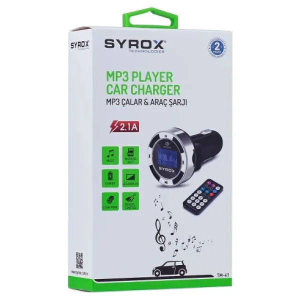 Syrox SYX-TM41 2.1 A FM Transmitter - Görsel 3