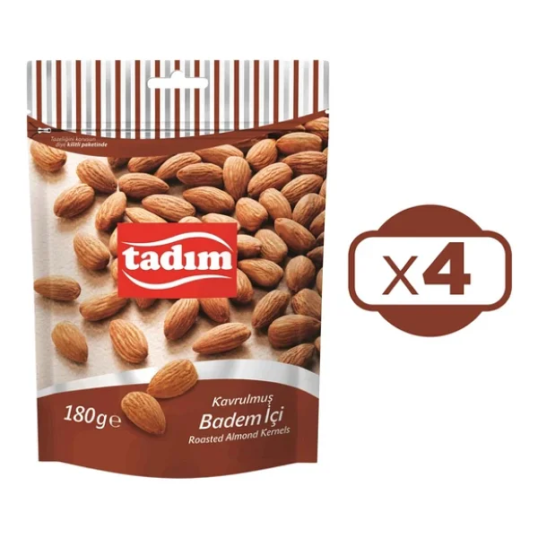 Tadım Kavurulmuş Badem İçi 180 G X 4 Adet - Görsel 3