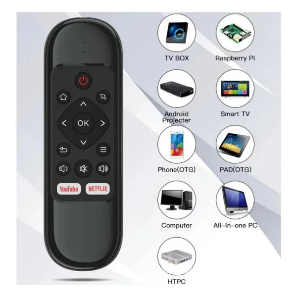 Wechip H6 Mini Uzaktan Kumanda Kablosuz Smart TV Android TV Box İçin - Görsel 5