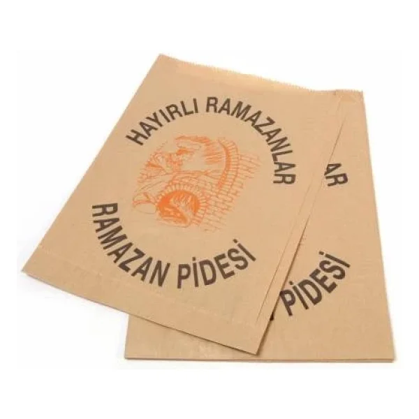 Ramazan Pidesi Çizgili Şamua Kraft Kese Kağıdı 30x40cm 2kg - Görsel 3