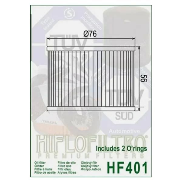 Hiflo Hf401 1995-1998 Kawasaki Zl 600 Uyumlu Yag Filtresi - Görsel 4