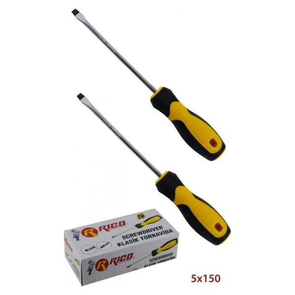 Rico 003-Rk0005 İzoleli Ergonomik 5x150 Mm Düz Tornavida - Görsel 4