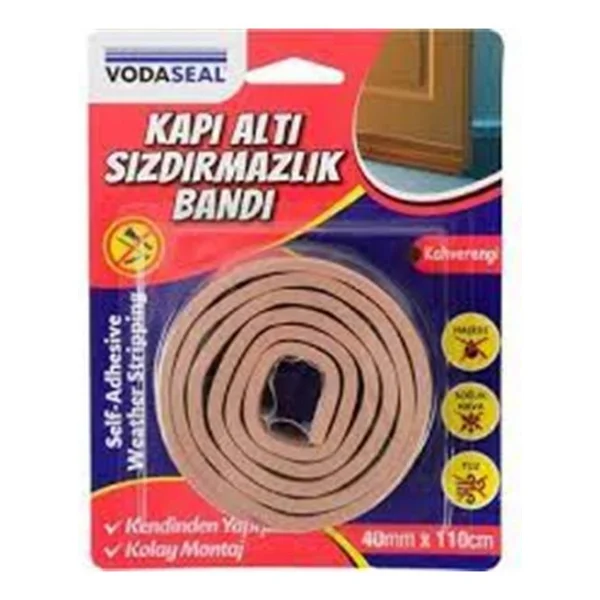 Vodaseal Kapı Altı Sızdırmazlık Bandı 40mm X 110cm Kahverengi - Görsel 5