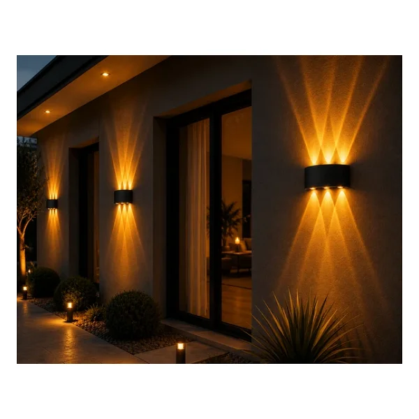 Cata Ct-8011 Haiti 10 W Amber Işık Çift Yönlü LED Bahçe Apliği - Görsel 7