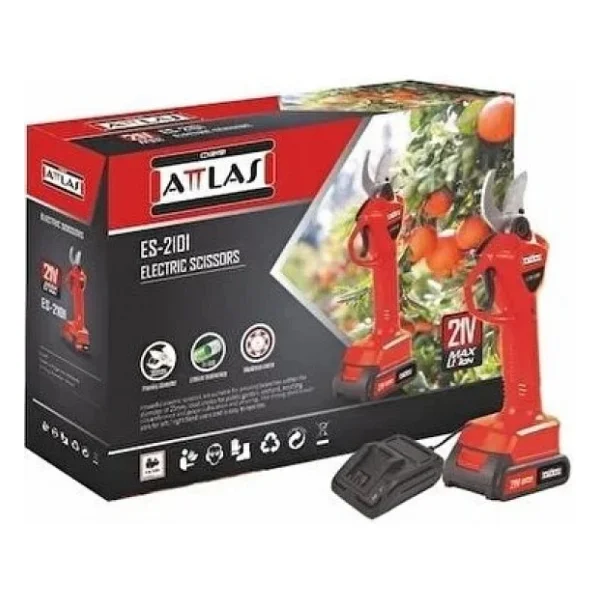 Attlas Es-2101 18 V Çift Akülü Budama Makası - Görsel 4