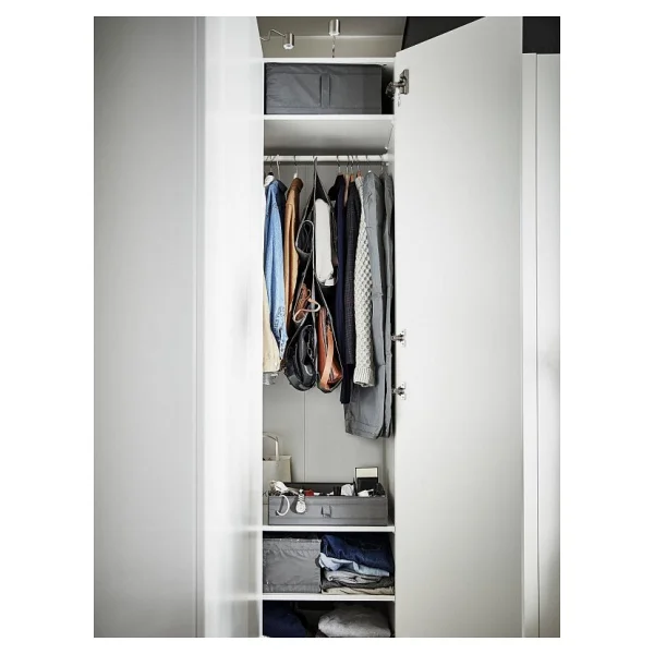 Ikea Bölmeli Kutu Gardırop Içi Düzenleyici 44x34x11 Cm Dolap Içi Düzenleme Kutu Koyu Gri Polyester - Görsel 5