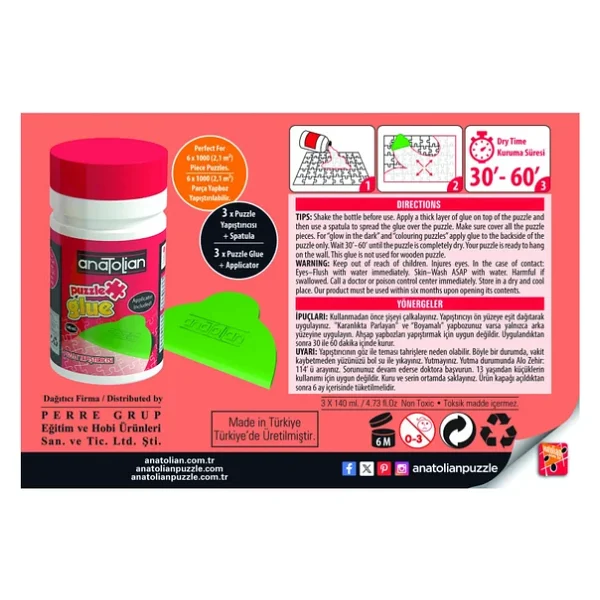 Anatolian 3'lü Sıvı Puzzle Yapıştırıcısı 140 Ml - Görsel 4