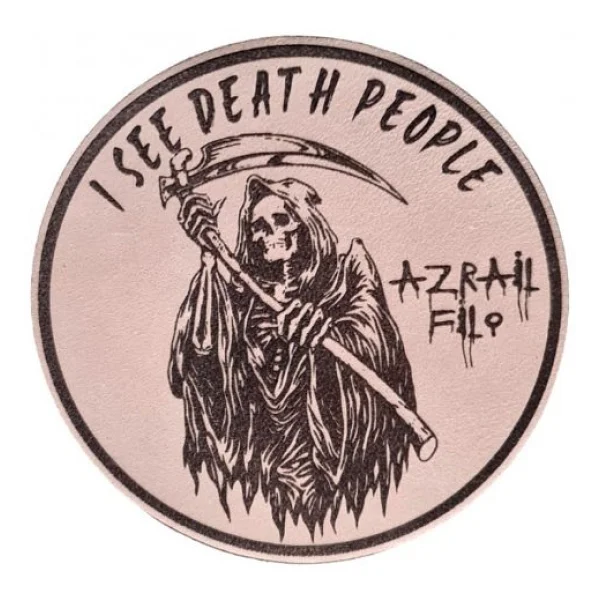 Azrail Filo I See Death People Deri Pec -Arma - Leather Patch - Görsel 3