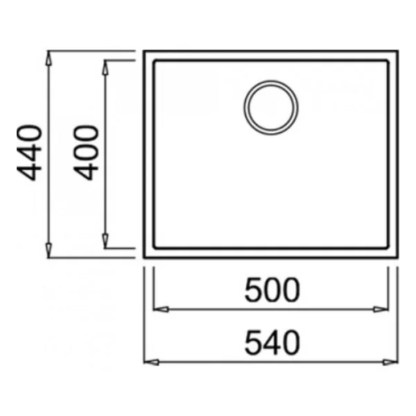 Teka Square 50.40 Tg Tezgah Altı Stone Grey Eviye - Görsel 5