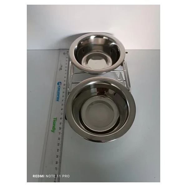 Tommy Tel Ayaklı İkili 10 Oz Köpek Mama Kabı - Görsel 5