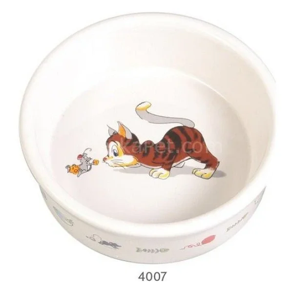 Trixie Seramik 0.2 lt/11 cm Kedi Mama ve Su Kabı - Görsel 5