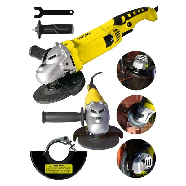 Steiner Alman 3000 Watt Devir Ayarli Sjs Çift Metal Dişli Şanzuman Demir Metal Kesme Taşlama Makinesi 125mm - Görsel 4