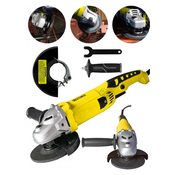 Steiner Alman 3000 Watt Devir Ayarli Sjs Çift Metal Dişli Şanzuman Demir Metal Kesme Taşlama Makinesi 125mm - Görsel 5