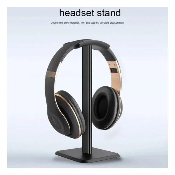 Schulzz Steelseries Razer Anker Beats Kingston Marshall Bose Sennheiser Jbl Uyumlu Kulaklık Standı Tutucu - Siyah - Görsel 4