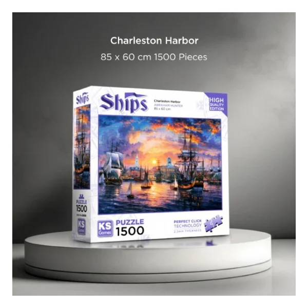 Ks Games Charleston Harbor 1500 Parça Puzzle 22026 - Görsel 4