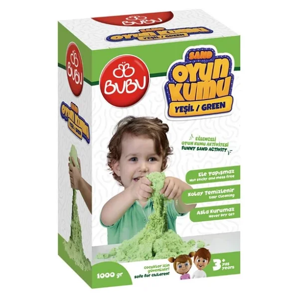 Bubu 1000 Gr Kinetik Kum Yeşil - Görsel 5