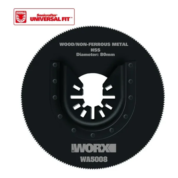 Worx Wa5008 Çok Amaçlı Raspalama Makinası İçin 80mm 360 Metal, Ahşap, Fiberglas, Pvc Universal Kesme Bıçağı - Görsel 4