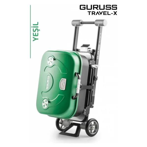 Guruss Travel-X Taşınabilir Kömürlü Yeşil Mangal - Görsel 4