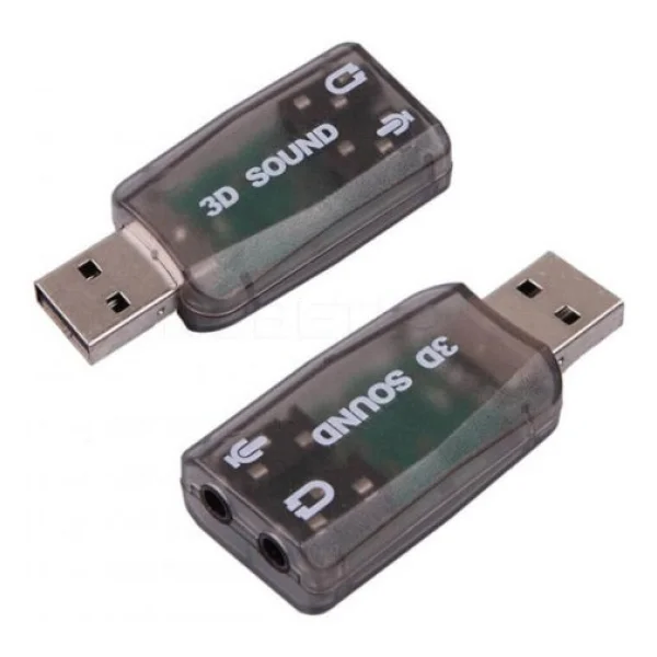 Wozlo USB Ses Kartı 5.1 3d Sound USB Harici Ses Kartı Audio Çevirici - Görsel 2