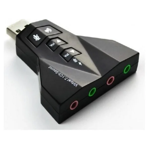 Wozlo 7.1 USB Ses Kartı USB Sound Kart Virtual 3d Çevirici - Görsel 2