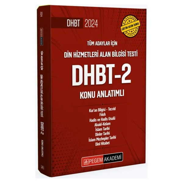 Pegem Akademi Yayıncılık 2024 Din Hizmetleri Alan Bilgisi Testi Dhbt-2 Konu Anlatımlı - Görsel 2