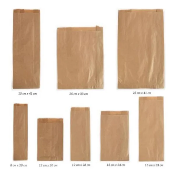 Kraft Baget Ekmek Fırın Kese Kağıdı - Küçük Boy - 12 X 28 Cm. - 1.5 Kg. - Ortalama 300 Ad - Paket - Görsel 7