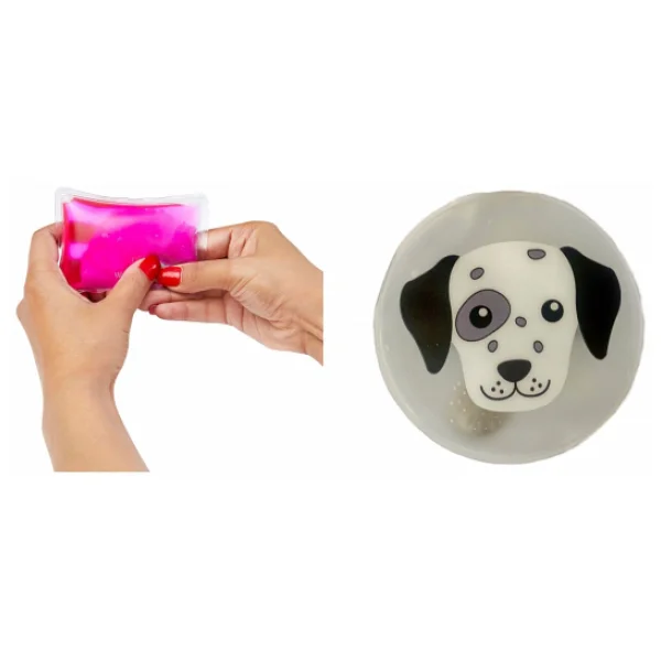 Köpekli Cep Sobası,El Isıtıcı,Sıcak Su Torbası Pvc 9cm - Görsel 2