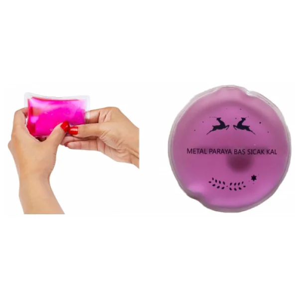 Pembe Ceylan Cep Sobası,El Isıtıcı,Sıcak Su Torbası Pvc 9cm - Görsel 2
