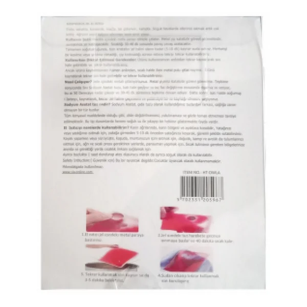 Pembe Ceylan Cep Sobası,El Isıtıcı,Sıcak Su Torbası Pvc 9cm - Görsel 5