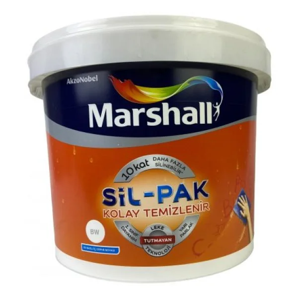Marshall Sil-Pak Silikonlu 7.5 Lt İç Cephe Boyası - Görsel 3