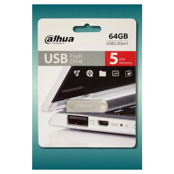 Dahua 64gb Metal Usb3.2 Flash USB Bellek U106 Gri - Görsel 4