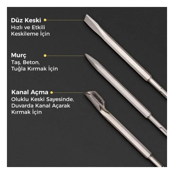 Cat Da03902 17 Parça Sds Plus Beton Kırıcı Delici Matkap Ucu - Görsel 7