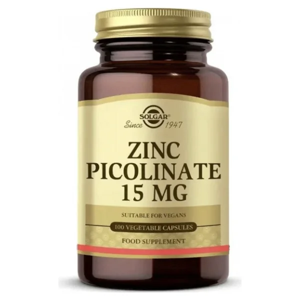 Solgar Zinc Picolinate 15 Mg 100 Kapsül - Görsel 3