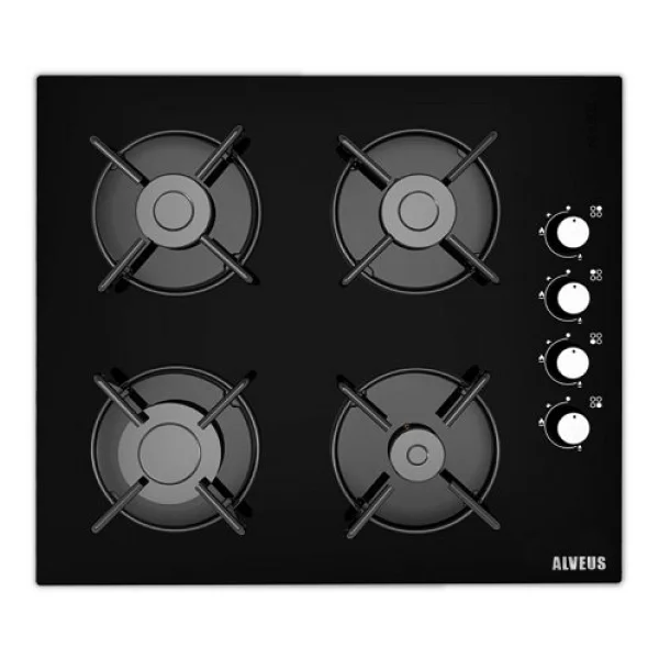 Alveus İber 615 Inox/Siyah 3'lü Ankastre Set [İberınox-Gls640siyah-615ınox] - Görsel 3
