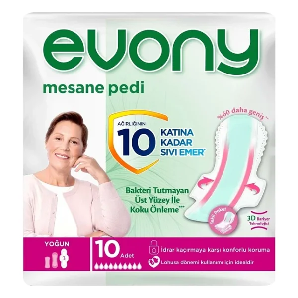 Evony Yoğun 10'lu 3 Adet Günlük Mesane Pedi - Görsel 5